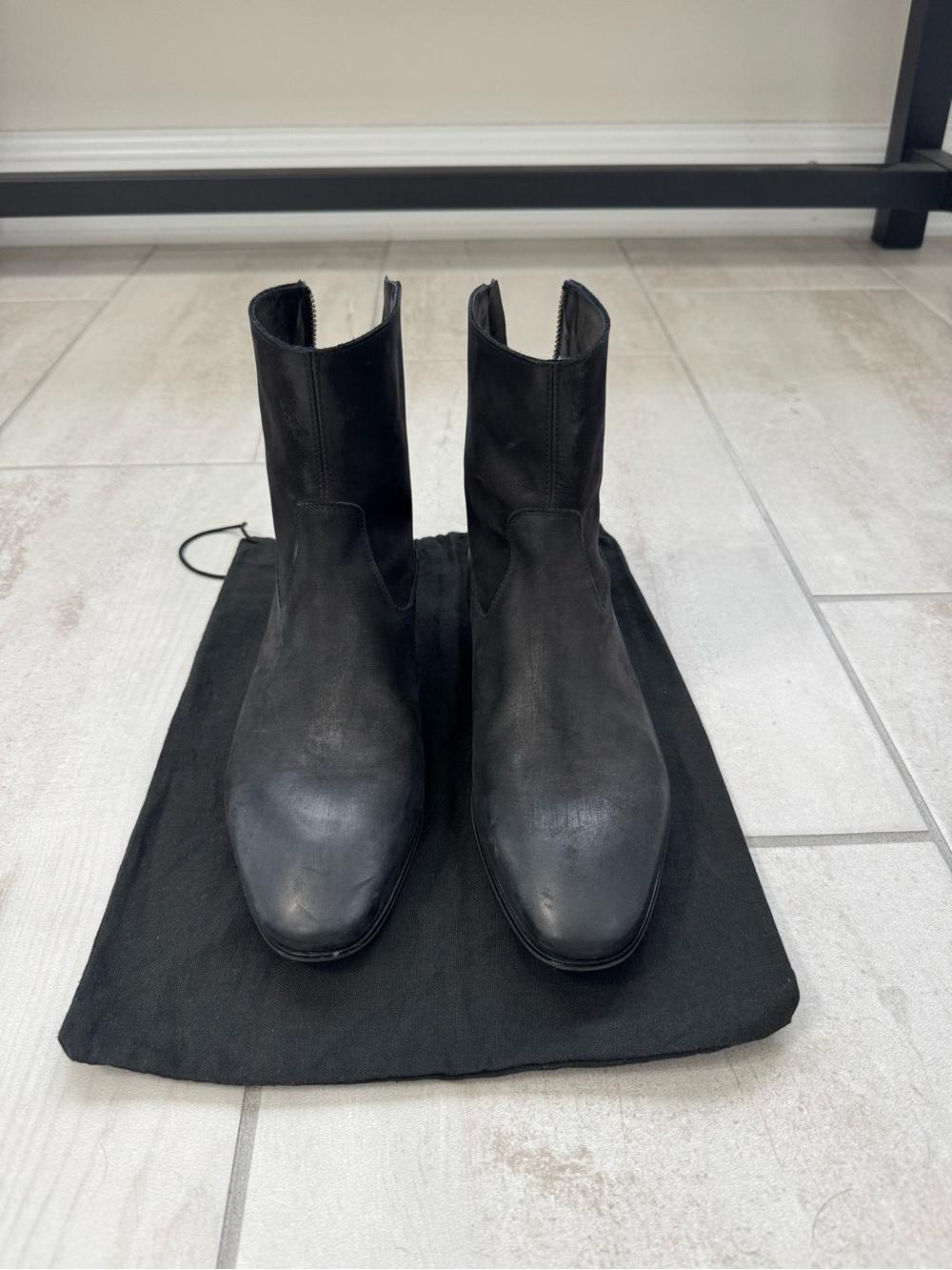 Pete Sorensen boots, size 40 or us 7, Black color, lightly used